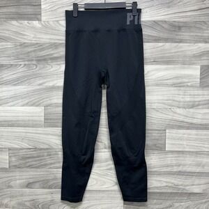 PINK Leggings Women's Large Black High Waisted Elastic Waist Yoga Athleisure